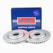 Borg & Beck Front & Rear Brake Discs & Pads fits VW Polo V 2013-2014 2.0