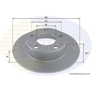 Comline Front & Rear Brake Discs & Pads fits Audi A6 C5 1997-2005 2.4 2.5 2.8