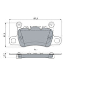 Bosch Front & Rear Pads fits Porsche 911 2013-2020 3.8
