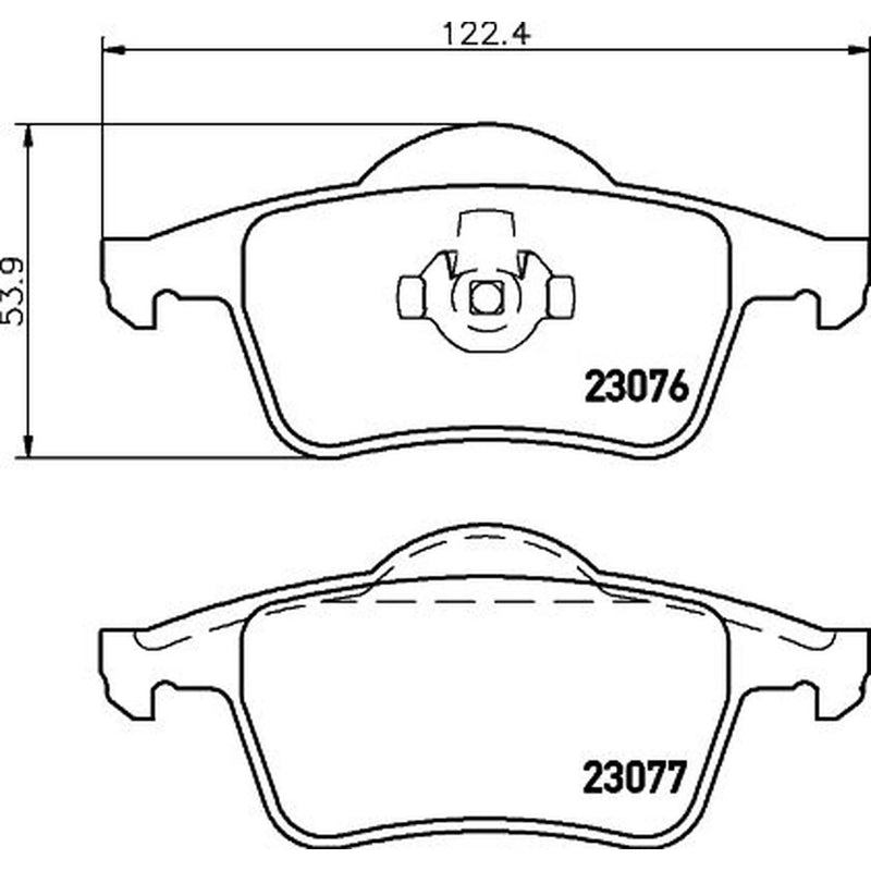 DON Rear Brake Pad Set fits Volvo S60 I 2000-2010 2.0 2.4 2.5