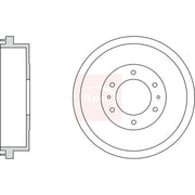 Apec Brake Drum Assembly Rear DRM9950