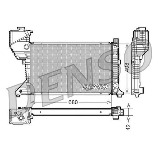Denso Engine Radiator fits Mercedes-Benz Sprinter 2-T 1995-2006
