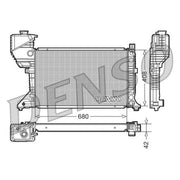 Denso Engine Radiator DRM17017