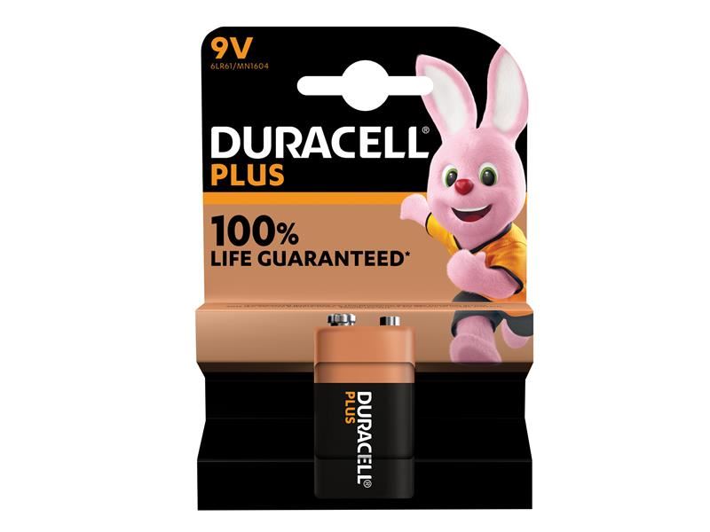 Duracell 9V Plus Power +100% Battery (Single Pack) Duracell - NN4 Online