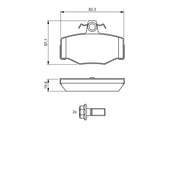Bosch Front & Rear Pads fits Nissan Almera Tino 2000-2006 1.8 2.0 2.2