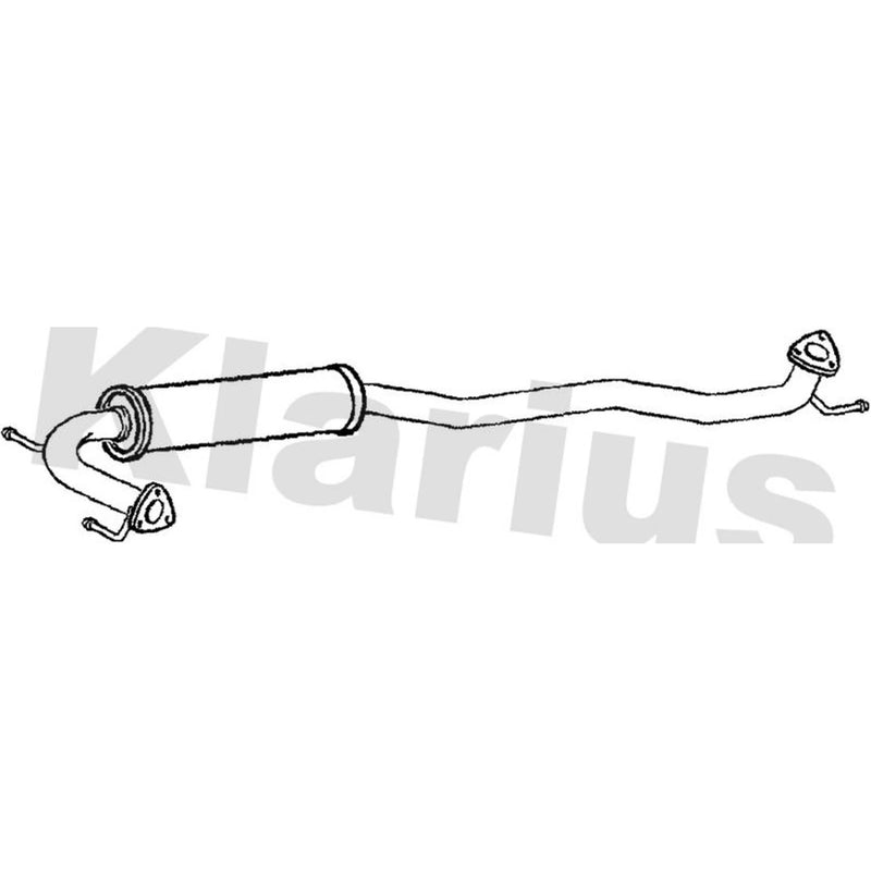 Klarius Box With Centre Pipe Centre fits Honda Civic VIII 2005-2011 2.2