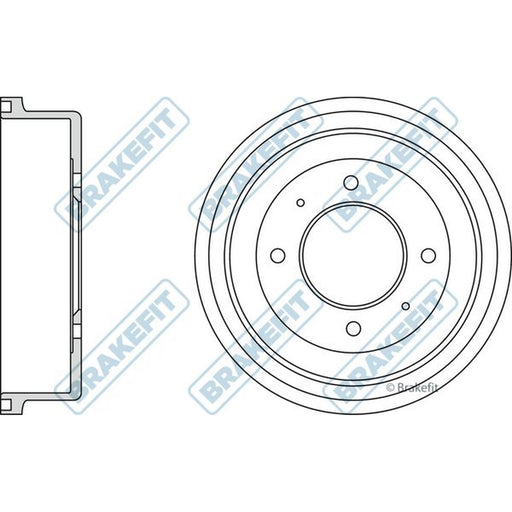 Apec Brake Drum Assembly Rear fits Mitsubishi Colt VI 2004-2012 1.1 1.3 1.5