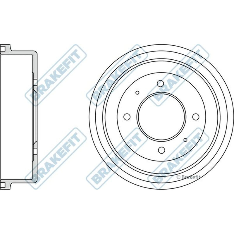 Apec Brake Drum Assembly Rear BDR9030