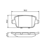 Bosch Front & Rear Pads fits Ford Focus II 2009-2011 2.5