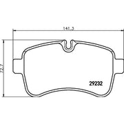 Mintex Rear Brake Pad Set fits Iveco Daily IV 2006-2011