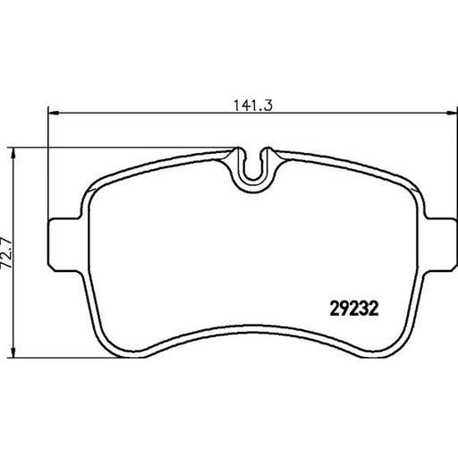 Mintex Rear Brake Pad Set fits Iveco Daily IV 2006-2011