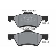 Textar Front Brake Pad Set 2443901