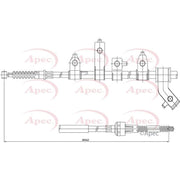 Apec Handbrake Cable Left Rear CAB1539