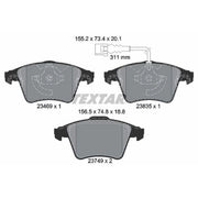 Textar Front Brake Pad Set 2346901