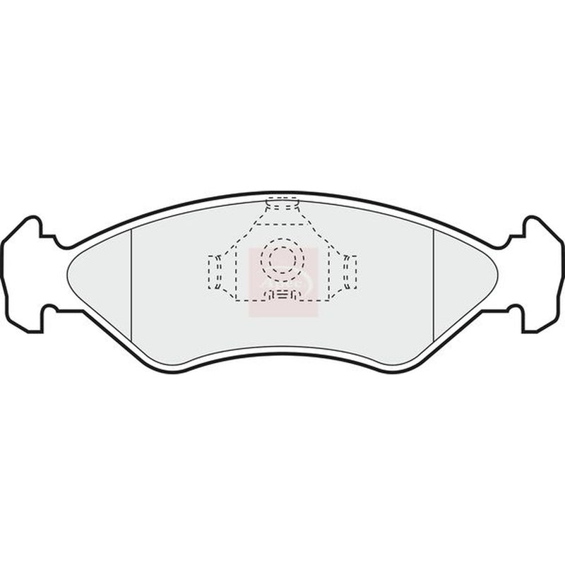 Apec Front Brake Pad Set fits Ford Courier Box Body/Mpv 1991-1996 1.3 1.8