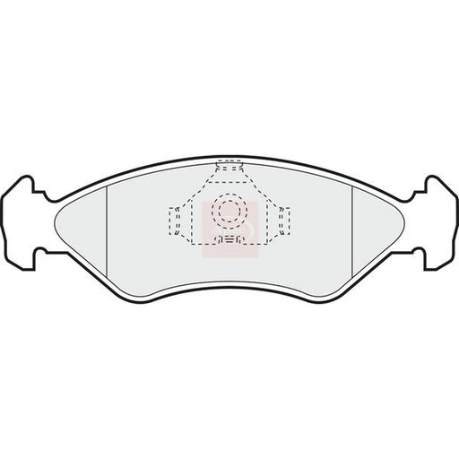 Apec Front Brake Pad Set fits Ford Courier Box Body/Mpv 1991-1996 1.3 1.8