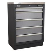 Sealey Superline Pro 2.0m Storage System Wood Worktop APMSSTACK02W Sealey - Dynamic Drive