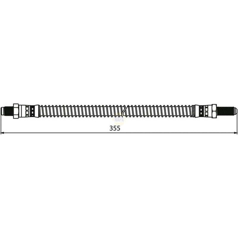 NAPA Brake Hydraulic Hose Line Rear NBH1300