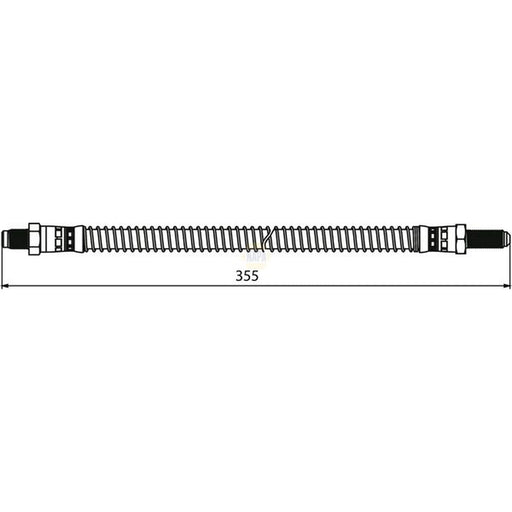 NAPA Brake Hydraulic Hose Line Rear NBH1300