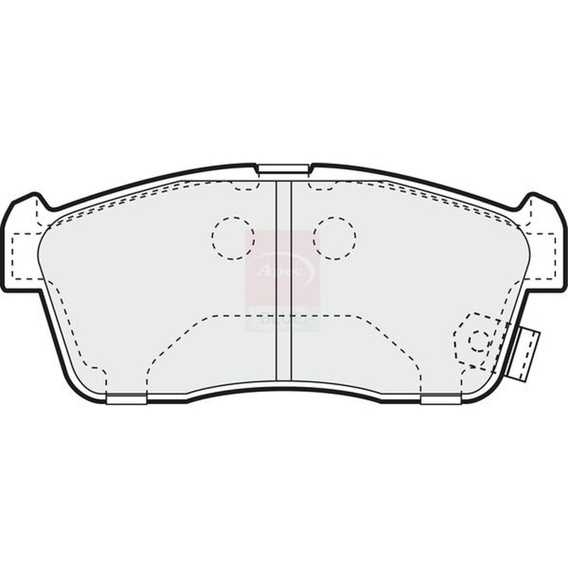 Apec Front Brake Pad Set fits Daihatsu Sirion 2005-2013 1.0 1.3 1.5