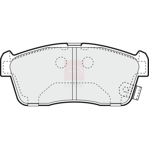 Apec Front Brake Pad Set fits Daihatsu Sirion 2005-2013 1.0 1.3 1.5