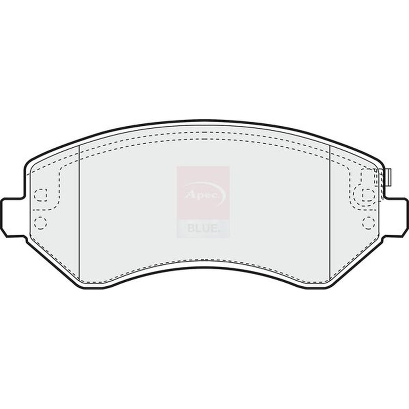Apec Front Brake Vented Discs & Pads fits Chrysler Voyager 2000-2008 2.4 2.5