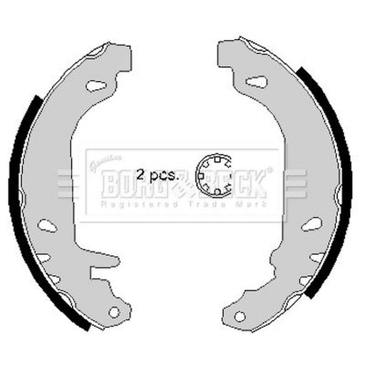 Borg & Beck Brake Shoe Set Axle Kit BBS6147