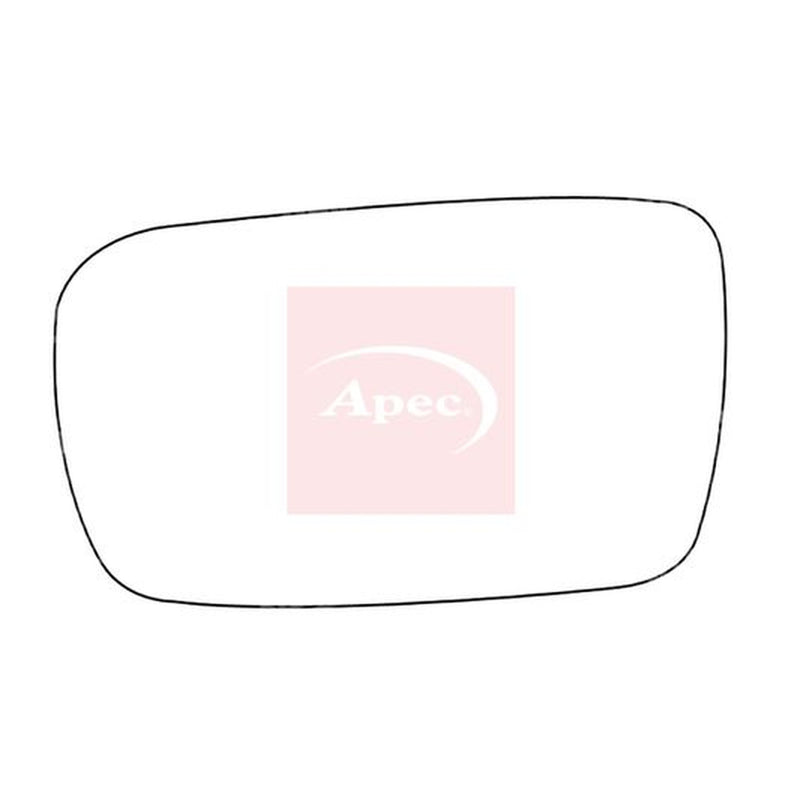 Apec Exterior Wing Mirror Glass Left fits Toyota Corolla 1995-2001