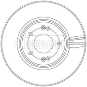 Borg & Beck Front & Rear Brake Discs & Pads fits Kia Niro I 2018-2022