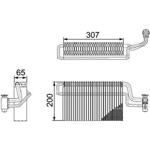 Mahle Air Conditioning Evaporator fits Man Tga 2000-2011