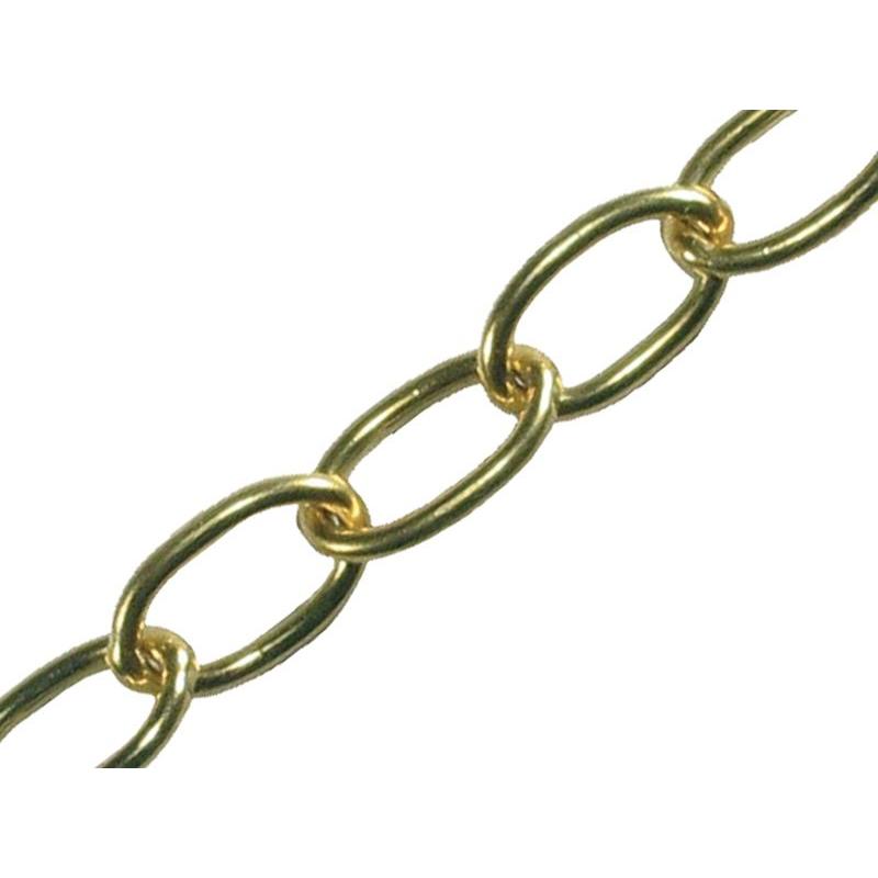 Faithfull Oval Chain 1.8mm x 10m Polished Brass Faithfull - NN4 Online