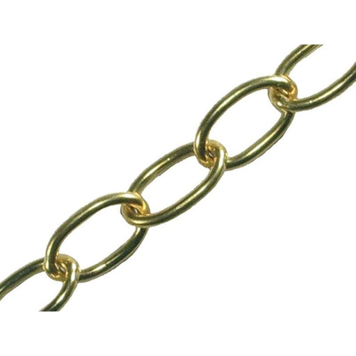 Faithfull Oval Chain 1.8mm x 10m Polished Brass Faithfull - NN4 Online