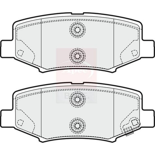 Apec Rear Brake Pad Set fits Dodge Nitro 2006-2012 2.8 3.7