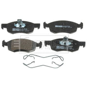 Borg & Beck Front Brake Vented Discs & Pads fits Renault Logan I 2007 on 1.5