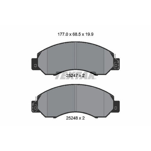 Textar Front Brake Pad Set 2524701