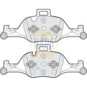 NAPA Front Brake Pad Set fits BMW 2 2022 on