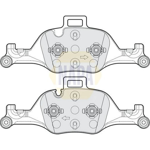 NAPA Front Brake Pad Set NBP1982