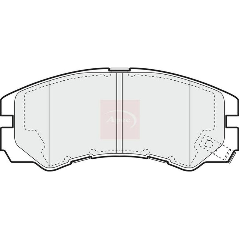 Apec Front Brake Pad Set fits Opel Frontera A 1995-1998 2.2 2.5 2.8