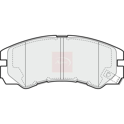 Apec Front Brake Pad Set fits Opel Frontera A 1995-1998 2.2 2.5 2.8