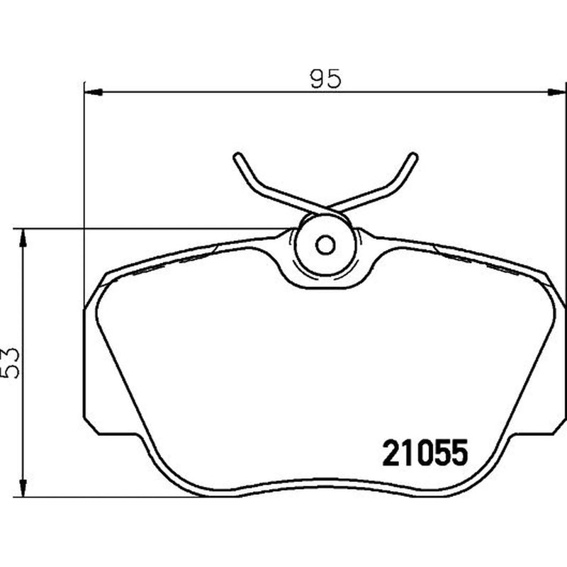 Mintex Front Brake Pad Set fits Mercedes-Benz 190 1982-1993