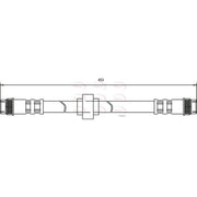 Apec Brake Hydraulic Hose Line Rear Left fits Renault Scénic I 2000-2003 1.9 2.0