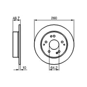 Bosch Front & Rear Brake Discs & Pads fits Honda Civic VII 2001-2005 2.0