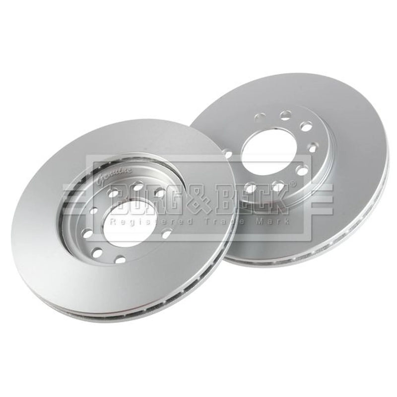 Borg & Beck Front Brake Vented Discs & Pads fits Opel Astra J 2012-2018 1.6 1.7