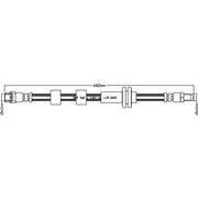 Juratek Brake Hydraulic Hose Line Right JBH1197