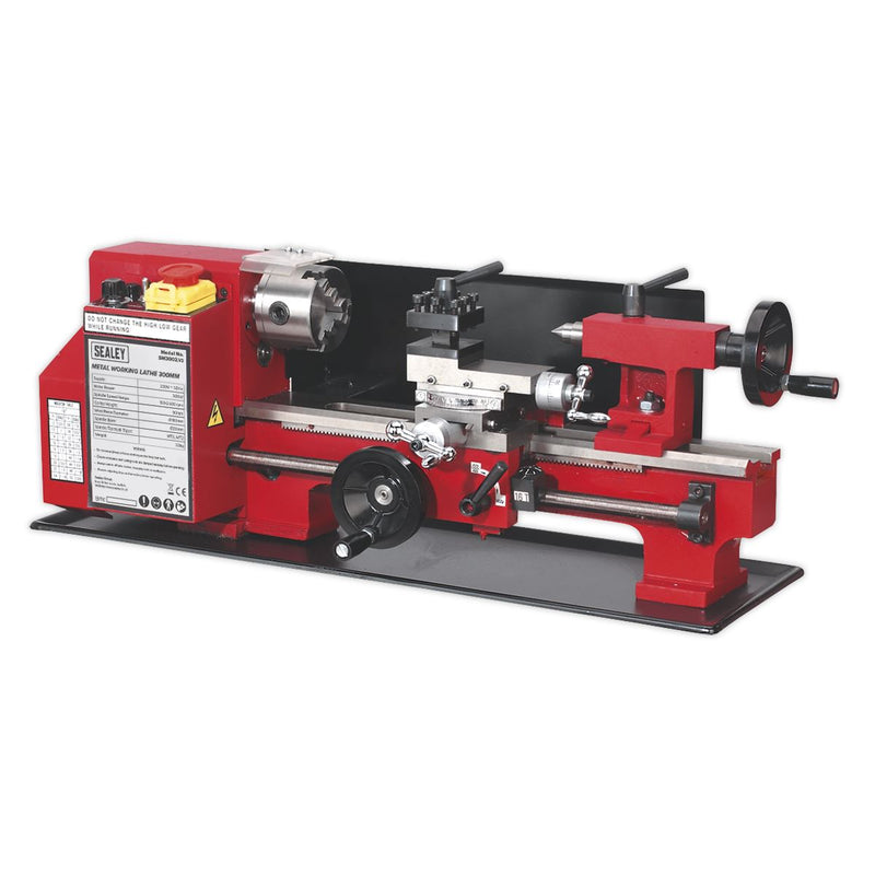 Sealey Metalworking Lathe 300mm Between Centres SM3002 Sealey - Dynamic Drive