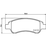 DON Front Brake Pad Set fits Citroën Berlingo 1996-2011 1.1 1.4 1.6 1.8 1.9 2.0