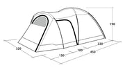 Outwell Cloud 5 Plus Pole Tent Green 5 Person Outwell - Dynamic Drive
