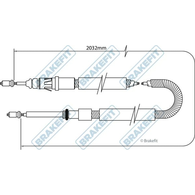 Apec Handbrake Cable Right Rear BBC3047
