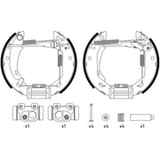 Mintex Brake Shoe Set Axle Kit fits Renault 19 1988-2001 1.2 1.4 1.7 1.8 1.9