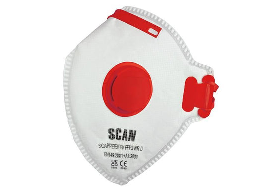 Scan Fold Flat Disposable Valved Disposable Mask FFP3 Protection (Pack 80) Scan - NN4 Online
